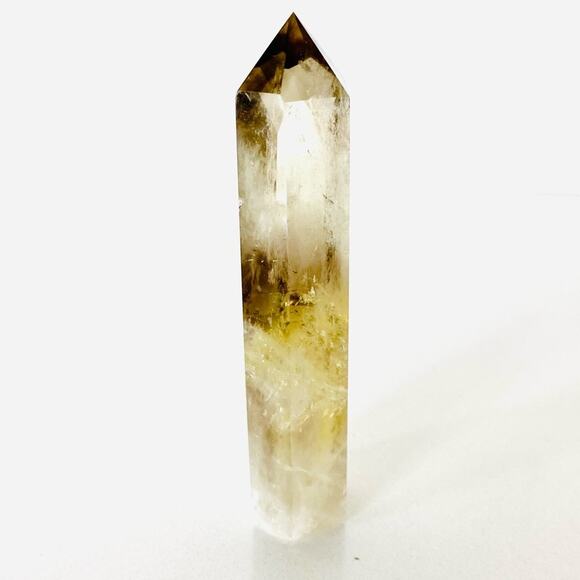 Citrine Polished Genuine 5” Crystal Point Boho Gypsy Meditation Yoga Gemstone - Picture 4 of 6